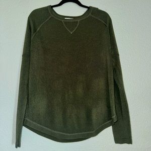 Brand is Sweet Romeo. Color is army green. Size Medium.